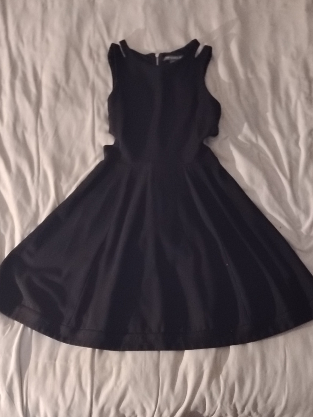 Black Sleeveless French Connection Fit & Flare Dress
